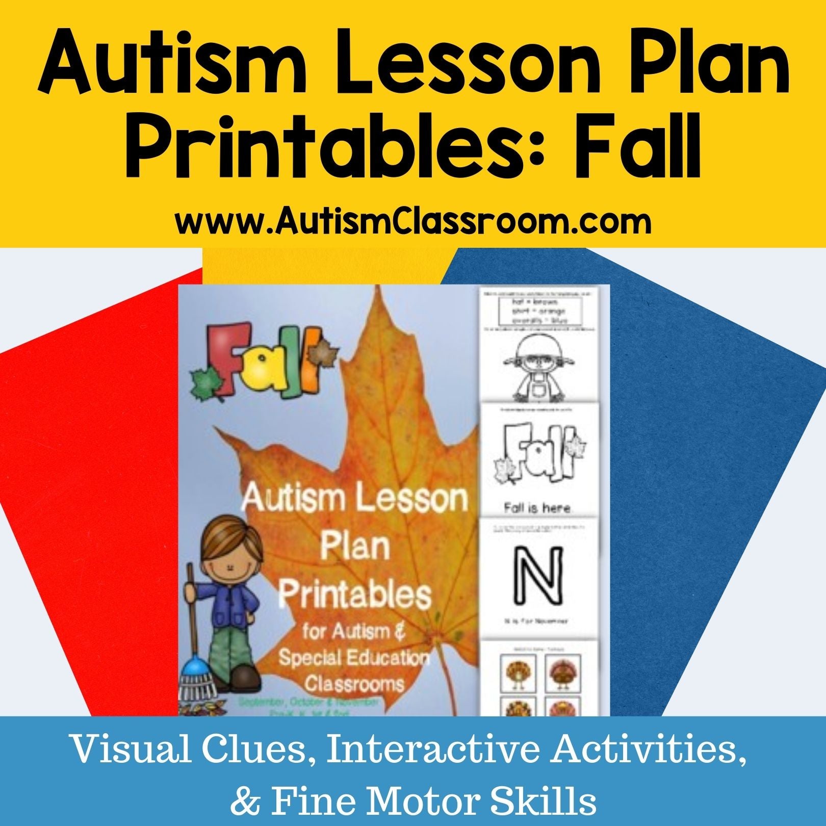 Autism Lesson Plan Printables For Autism Support Classrooms FALL autism-lesson-plan-printables-for-autism-support-classrooms-fall