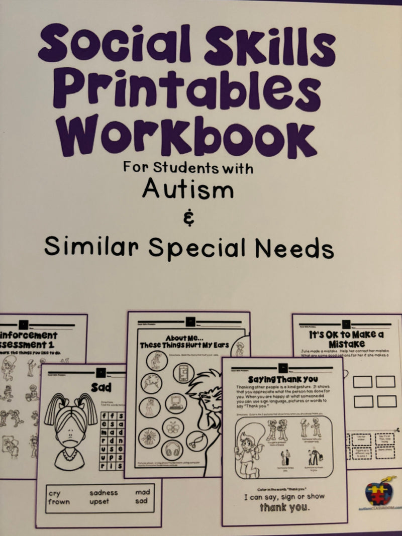 Social Skills Printables Workbook - 10 count (Bulk Order)