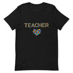 Autism Teacher Shirt with Hearts
