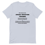 We Choose to be SPED Teachers All Black Print Shirt