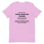 We Choose to be SPED Teachers All Black Print Shirt