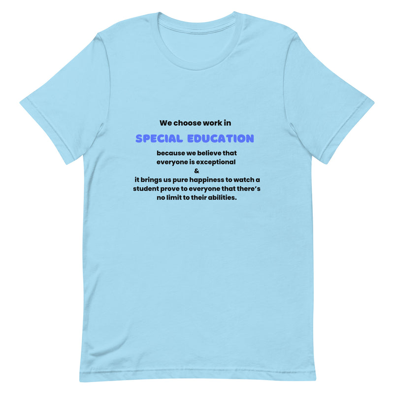 We Choose to Work in Special Education