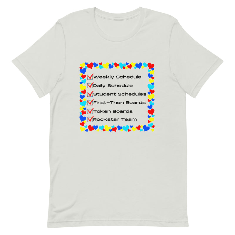 Autism Classroom Management Shirt with Hearts