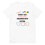 l Work with Children with Autism Teacher Shirt