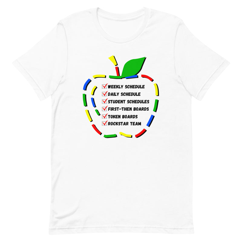 Autism Classroom Management Shirt with Apple