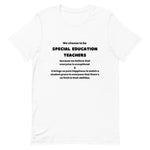 We Choose to be SPED Teachers All Black Print Shirt