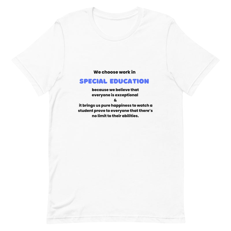 We Choose to Work in Special Education