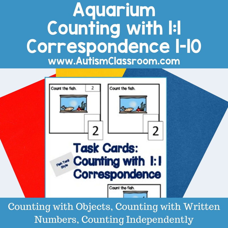 Aquarium Special Education Math 1:1 correspondence to 10