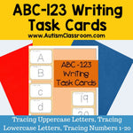 ABC-123 Writing Task Cards