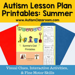 Summer Printables (Prek, K, Special Ed. and Autism)