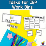 Already Done! Tasks for IEP Work Bins- Days of the Week