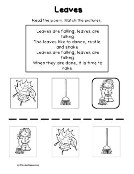 Autism Lesson Plan Printables for Autism Support Classrooms (FALL)