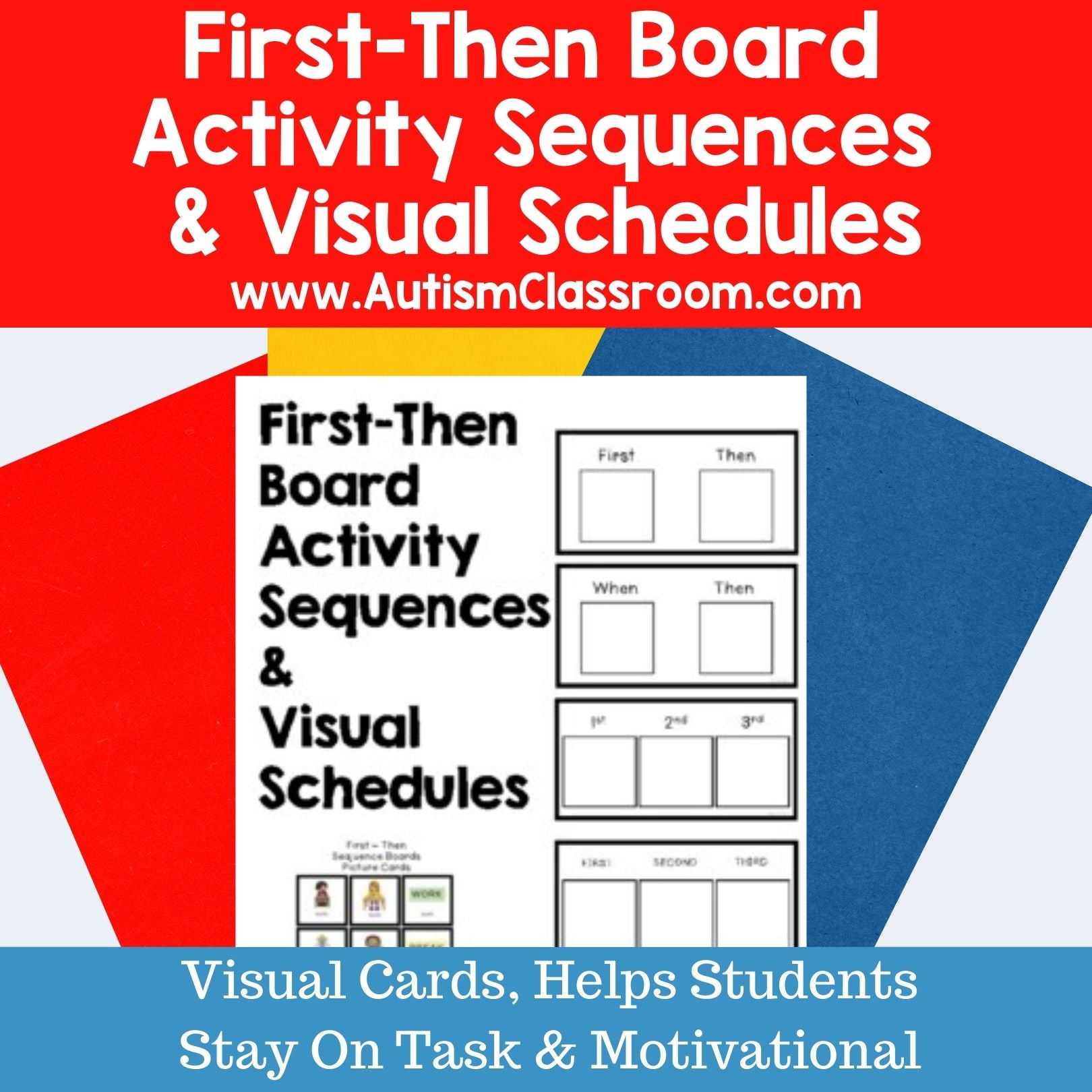 First Then Board Visual Support For Children With Autism | Teachpic
