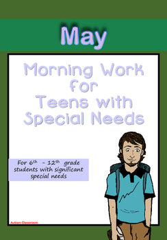Morning Work for Teens with Special Needs (May)