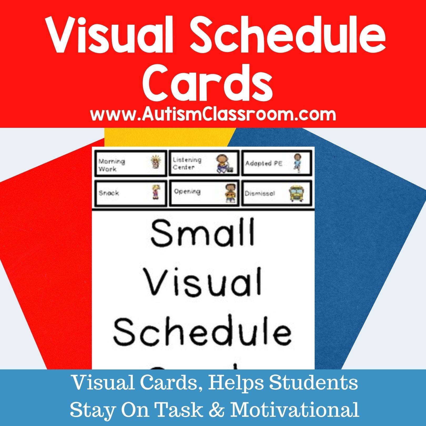 Visual Schedule Cards for Personal, Individualized Schedules (Small ...