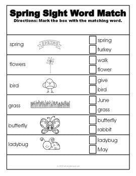 Morning Work or Homework for Students with Autism (May & June)