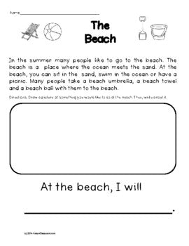 Summer Printables (Prek, K, Special Ed. and Autism)