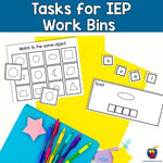 Already Done! Tasks for IEP Work Bins- Shapes Edition