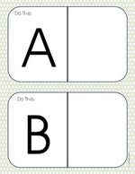 Fine Motor Imitation Task Cards (ABC's)