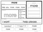 Core Vocabulary Sight Words Printables