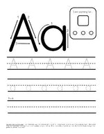 Alphabet Trace and Reinforce Handwriting Practice Tracing Letters Worksheets