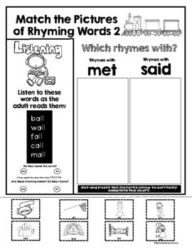 Phonics Reading Skills Printables for Students with Autism - Phonemic Awareness